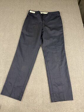 Aramark Mens Navy Blue Work Pants 36x34 Stretch Waistband